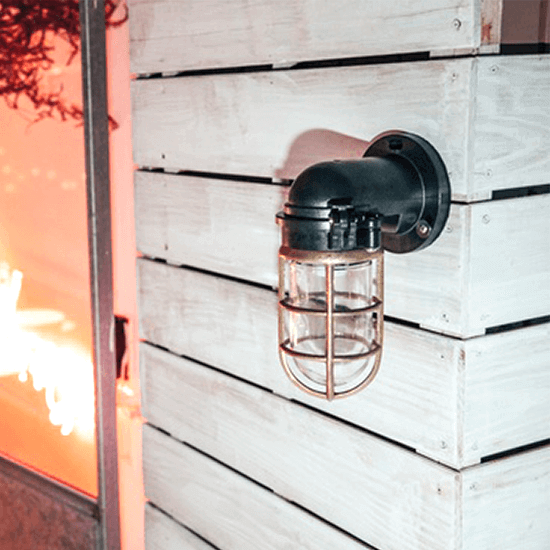 塑鋼工業壁燈-銅網版